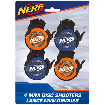 Nerf Disc Shooters (4ct) - SKU:59170 - UPC:011179591701 - Party Expo