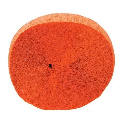 Orange Crepe Streamer (1ct) - SKU:2507-23 - UPC:652695115257 - Party Expo