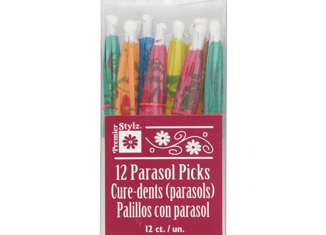 Parasol Picks (12ct) - SKU:37574 - UPC:011179375745 - Party Expo