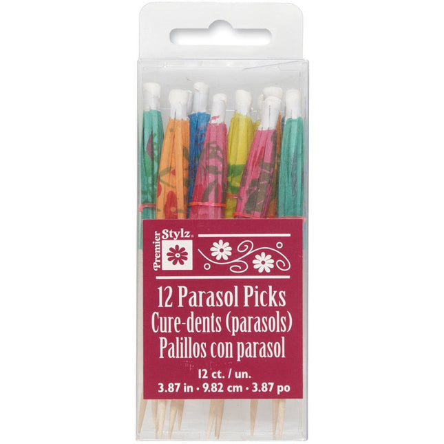 Parasol Picks (12ct) - SKU:37574 - UPC:011179375745 - Party Expo