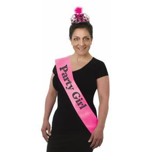 Party Girl Sash - SKU:72187 - UPC:721773721878 - Party Expo