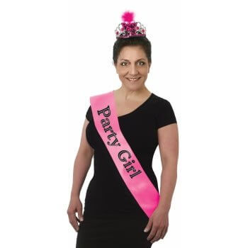 Party Girl Sash - SKU:72187 - UPC:721773721878 - Party Expo