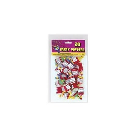 Party Poppers (20ct) - SKU:90262 - UPC:011179902620 - Party Expo