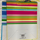 Party Stripes Medium Paper Gift Bags - SKU:64317 - UPC:011179643172 - Party Expo