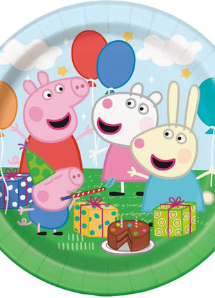 Peppa Pig - 7" Dessert Plates (8ct) - SKU:78214A - UPC:011179782147 - Party Expo