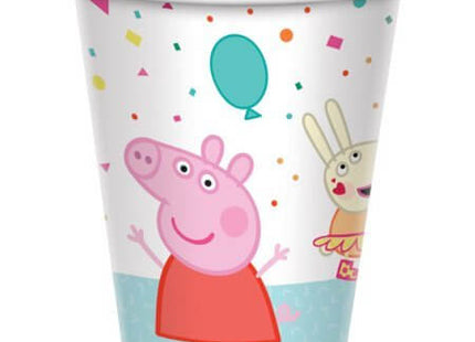 Peppa Pig - 9oz Confetti Party Paper Cups (8ct) - SKU:582626 - UPC:192937177297 - Party Expo