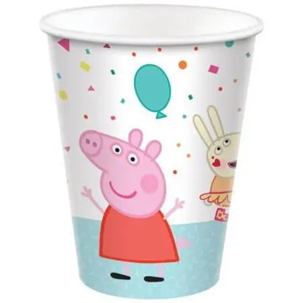 Peppa Pig - 9oz Confetti Party Paper Cups (8ct) - Party Expo