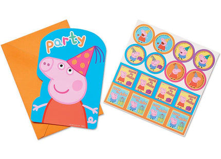 Peppa Pig - Invitations (8ct) - SKU:491499 - UPC:013051565336 - Party Expo