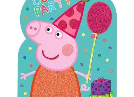 Peppa Pig - Jumbo Deluxe Invitations (8ct) - SKU:494141 - UPC:013051603137 - Party Expo