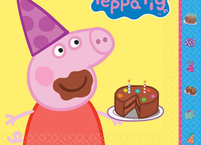 Peppa Pig - Lunch Napkins (16ct) - SKU:511499 - UPC:013051565381 - Party Expo