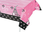Perfectly Paris Plastic Tablecover - SKU: - UPC:886102974988 - Party Expo