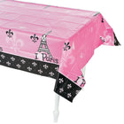 Perfectly Paris Plastic Tablecover - SKU: - UPC:886102974988 - Party Expo