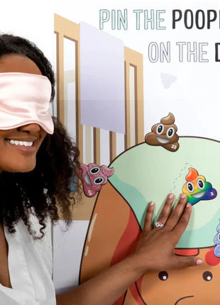 Pin The Poopie On The Diaper Game - Brown - SKU:BRPPD10122 - UPC:850041484167 - Party Expo