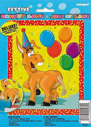 "Pin the Tail on the Donkey" Party Game - SKU:25032 - UPC:011179250325 - Party Expo