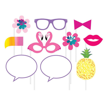 Pineapple N Friends - Photo Booth Props Set - SKU:332436 - UPC:039938511425 - Party Expo