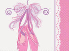 Pink Ballerina Beverage Napkins (16ct) - SKU:49481 - UPC:011179494811 - Party Expo