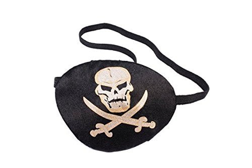 Pirate Eye Patch with Skeleton Print - SKU:74996 - UPC:721773749964 - Party Expo
