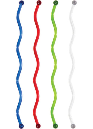 Plastic Wavey Stirrers (24ct) - SKU:19-0440 - UPC:039938102012 - Party Expo