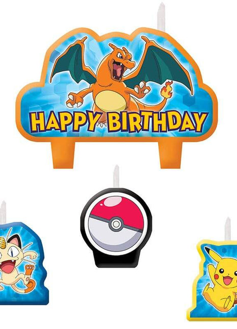 Pokémon - Candle Set - SKU:171844 - UPC:013051496166 - Party Expo