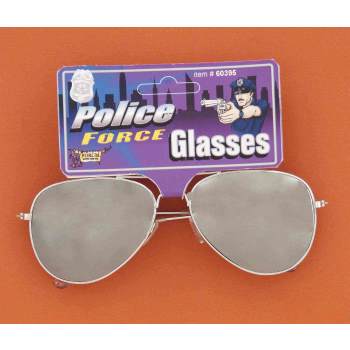 Police Mirrored Glasses - SKU:60395 - UPC:721773603952 - Party Expo