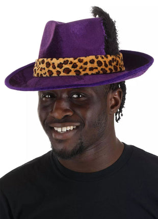 Purple Pimp Hat - SKU:EL251537-ST - UPC:889851224465 - Party Expo