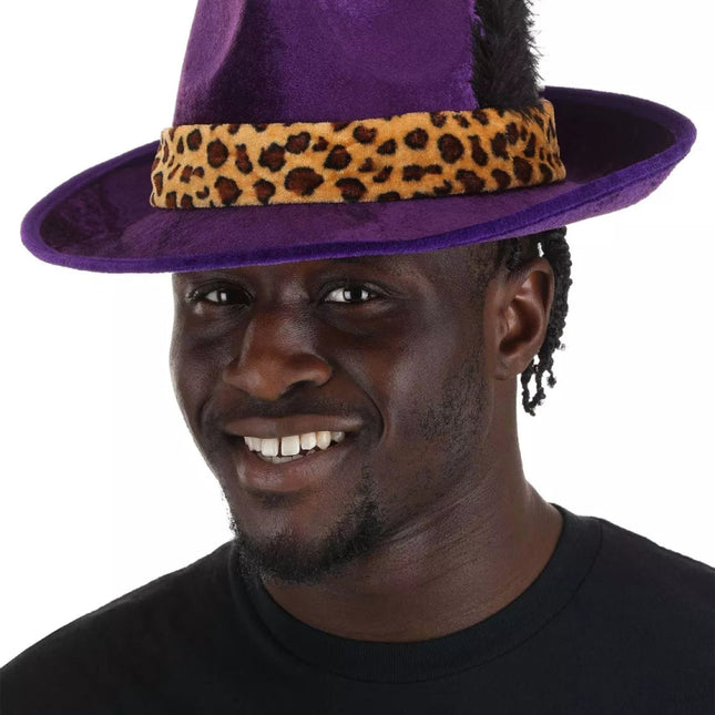 Purple Pimp Hat - SKU:EL251537-ST - UPC:889851224465 - Party Expo