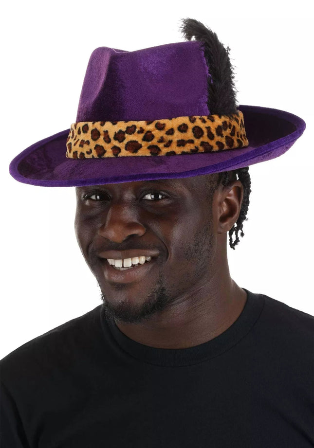 Purple Pimp Hat - SKU:EL251537-ST - UPC:889851224465 - Party Expo