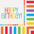 Rainbow Birthday - Birthday Lunch Napkins (16ct) - SKU:47112 - UPC:011179471126 - Party Expo