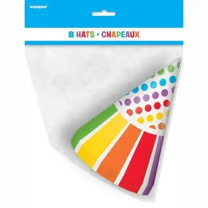 Rainbow Birthday Party Hats - Party Expo