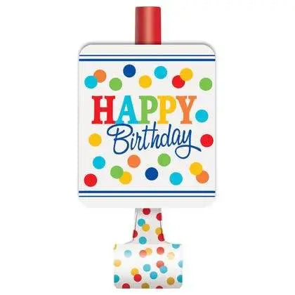 Rainbow Polka Dot Blowouts - Party Expo