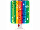 Rainbow Striped Birthday Blowouts - SKU:49572 - UPC:011179495726 - Party Expo