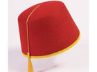 Red Adult Fez Hat - SKU:57862 - UPC:721773578625 - Party Expo