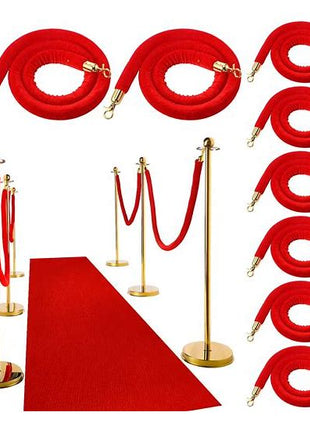 Red Carpet Runner & Ropes (FOR RENTAL ONLY) - $50 USD - SKU:11229931 - UPC:11233411424552 - Party Expo