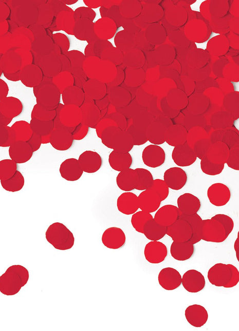Red Decorative Party Tissue Confetti - SKU:331834 - UPC:039938504175 - Party Expo