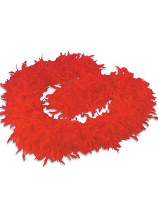 Red Feather Boa - SKU:FB-BOARE - UPC:097138629272 - Party Expo