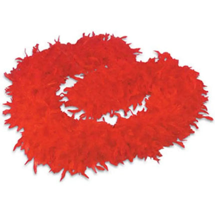 Red Feather Boa - Party Expo