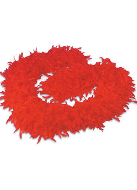 Red Feather Boa - SKU:FB-BOARE - UPC:097138629272 - Party Expo