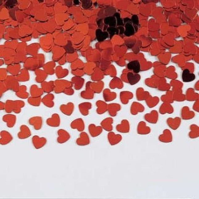 Red Hearts Confetti (1ct) - SKU:02015- - UPC:039938010201 - Party Expo