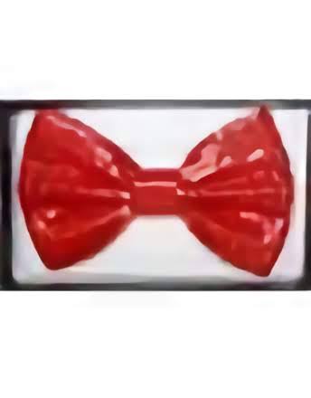 Red Sequin Bowtie (1ct) - SKU:BT203 - UPC:831687026065 - Party Expo