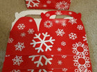 Red & White Snowflake Treat Boxes - SKU:3L-13616030 - UPC:886102665749 - Party Expo