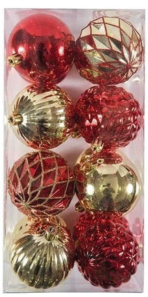 Reflective Glitter Gem Christmas Ornament Set - SKU:BOV267 - UPC:677916869375 - Party Expo