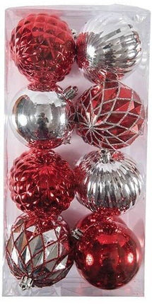 Reflective Glitter Gem Christmas Ornament Set - SKU:BOV268 - UPC: - Party Expo