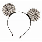 Rhinestone & Pearl Mouse Ears Headband - SKU:80489 - UPC:721773804892 - Party Expo