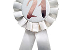 Rose Gold 21st Birthday Girl Sash - SKU:AL-RGB-21 - UPC:760497010578 - Party Expo