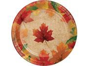 Rustic Leaves - 7" Lunch Plates (8ct) - SKU:325140 - UPC:039938424312 - Party Expo