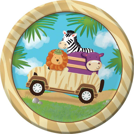 Safari Adventure - 7" Dessert Plates (8ct) - SKU:415520 - UPC:039938112745 - Party Expo
