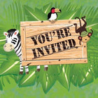 Safari Adventure - Invitations - SKU:895520 - UPC:039938112783 - Party Expo