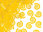 School Bus Yellow Swirl Confetti (1ct) - SKU:325058 - UPC:039938423261 - Party Expo