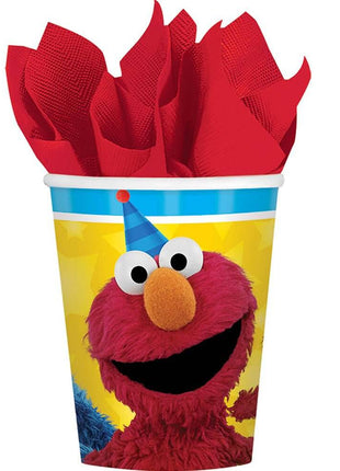 Sesame Street - 9oz Paper Cups (8ct) - SKU:581672 - UPC:013051682347 - Party Expo