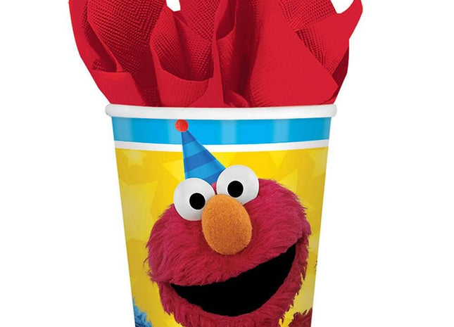 Sesame Street - 9oz Paper Cups (8ct) - SKU:581672 - UPC:013051682347 - Party Expo